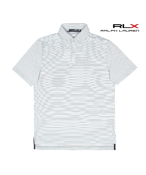 [병행수입][랄프로렌 RLX] 에어플로우 폴로셔츠 스트라이프_그레이 L(110)